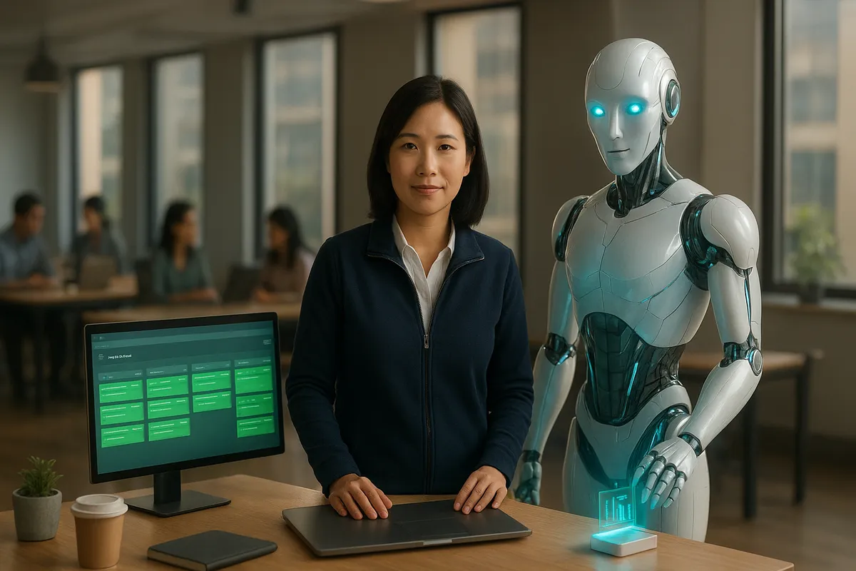 Sales Director Việt Nam tự tin gọi điện cho khách hàng, màn hình CRM phía sau hiển thị deal đã được tái kích hoạt thành công, AI Agent hoạt động ở phía sau