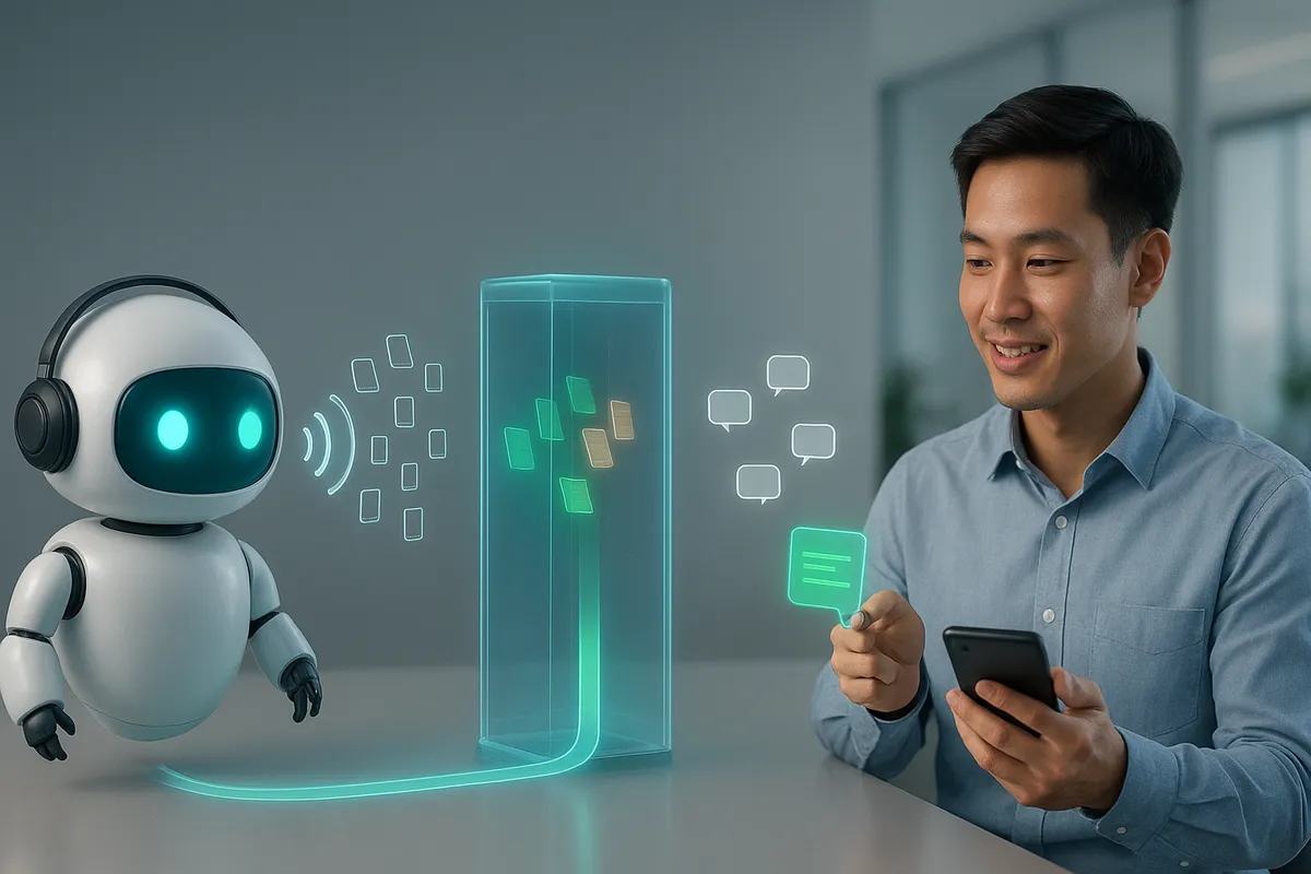 Sơ đồ mô hình kết hợp: AI gọi và lọc khách, gửi tin Zalo, chuyển lead nóng cho nhân viên telesale chốt đơn
